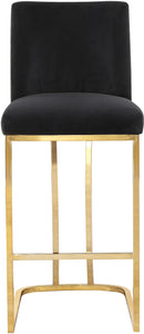 Heidi Black Velvet Stool - Furnish 4 Less 98 (NY)*