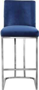 Heidi Navy Velvet Stool - Furnish 4 Less 98 (NY)*