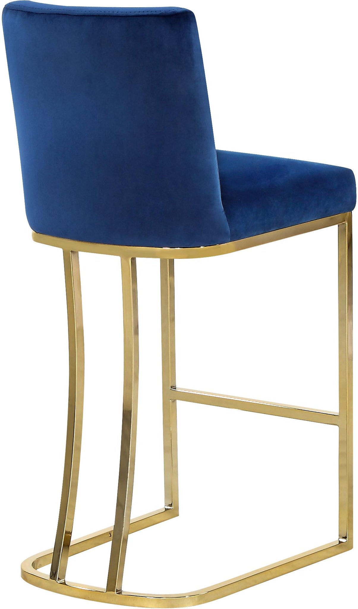 Heidi Navy Velvet Stool - Furnish 4 Less 98 (NY)*