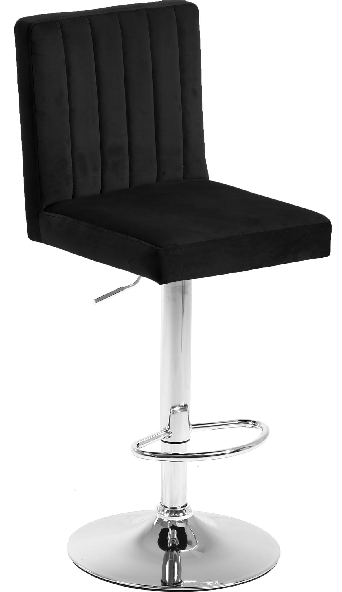 Joel Black Velvet Adjustable Stool - Furnish 4 Less 98 (NY)*