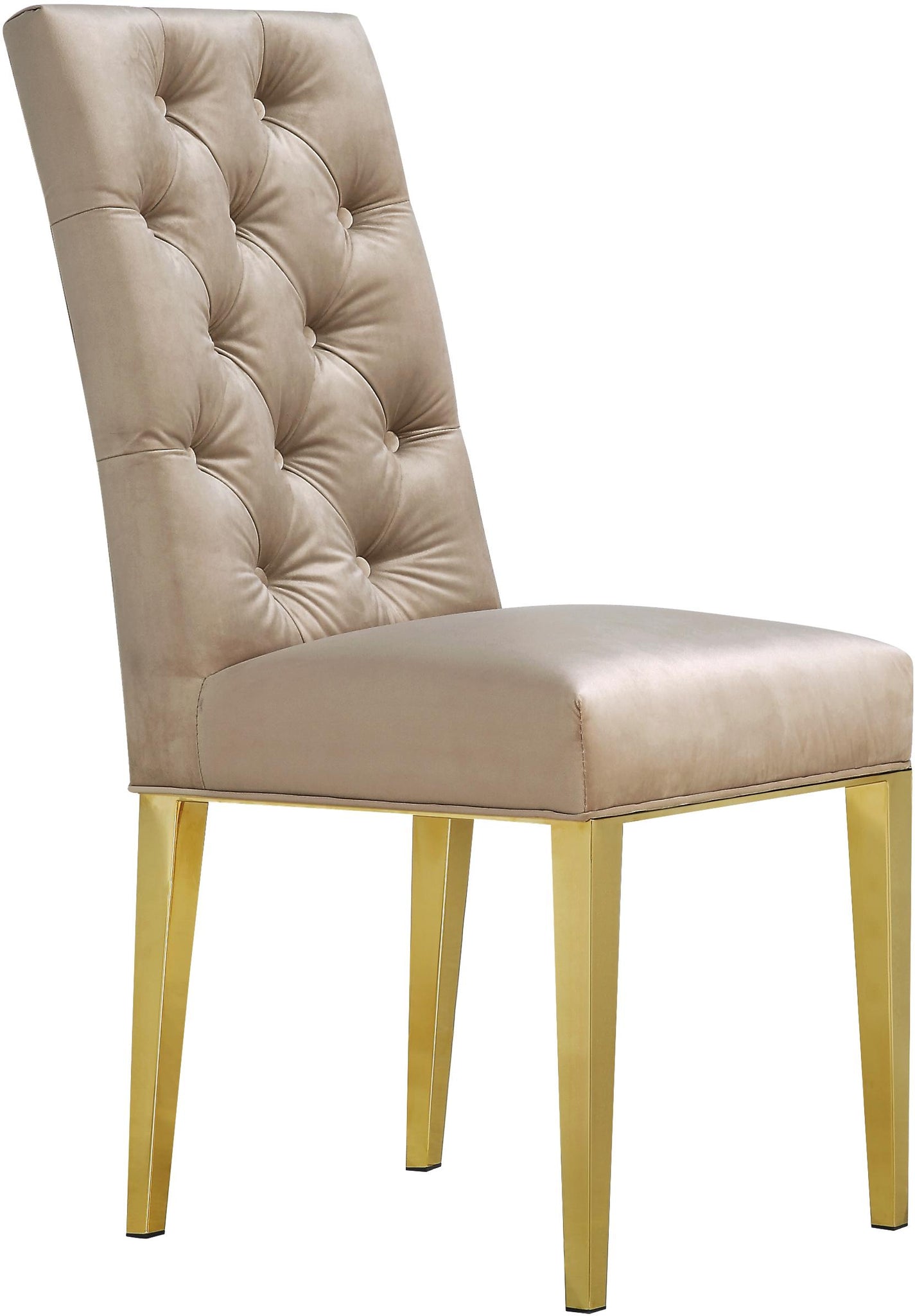 Capri Beige Velvet Dining Chair - Furnish 4 Less 98 (NY)*