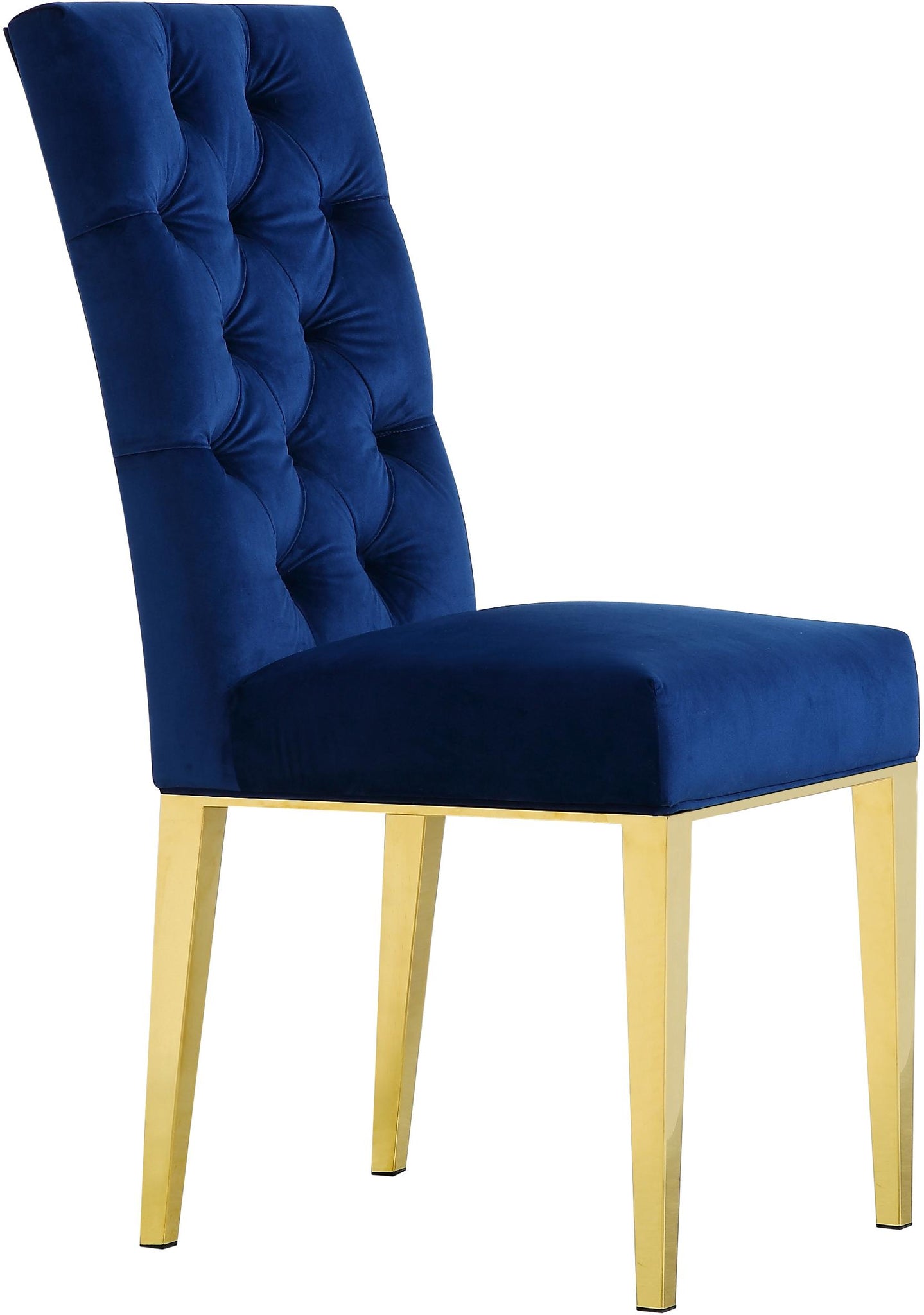 Capri Navy Velvet Dining Chair - Furnish 4 Less 98 (NY)*