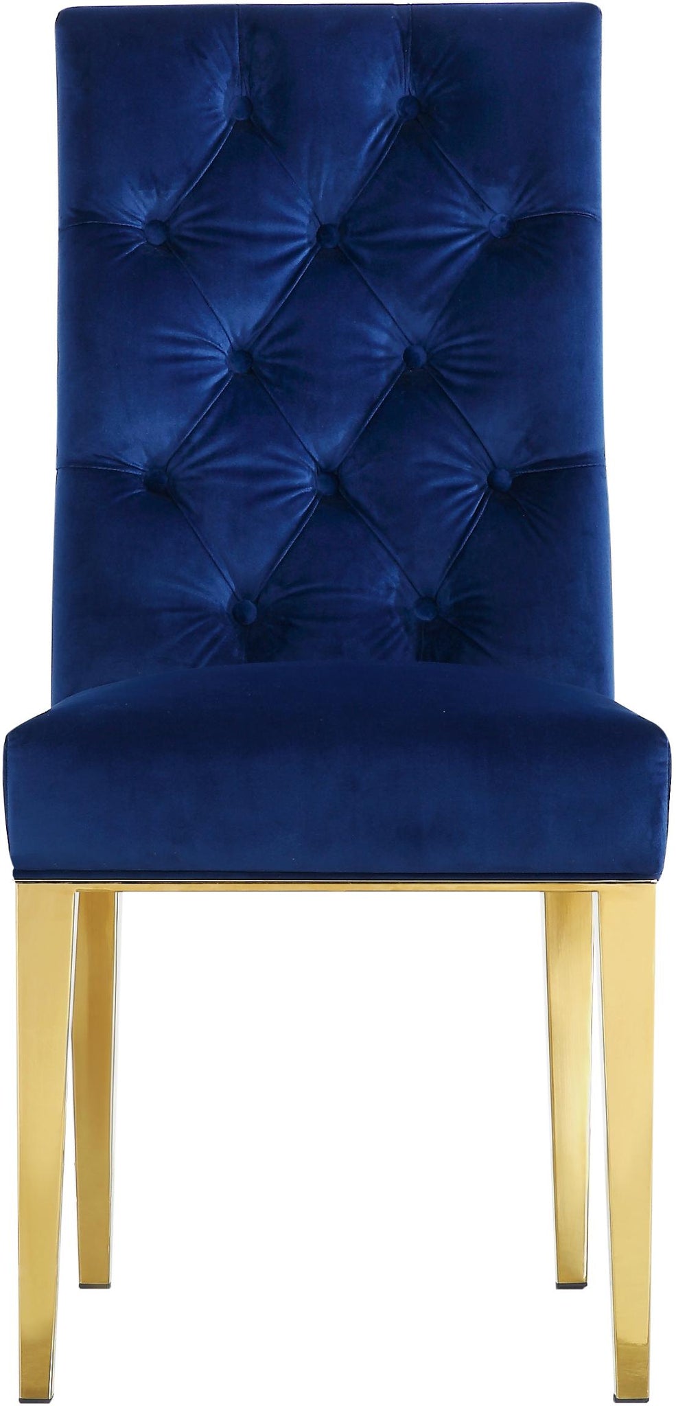 Capri Navy Velvet Dining Chair - Furnish 4 Less 98 (NY)*