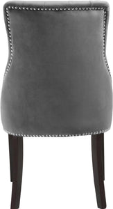 Oxford Grey Velvet Dining Chair - Furnish 4 Less 98 (NY)*