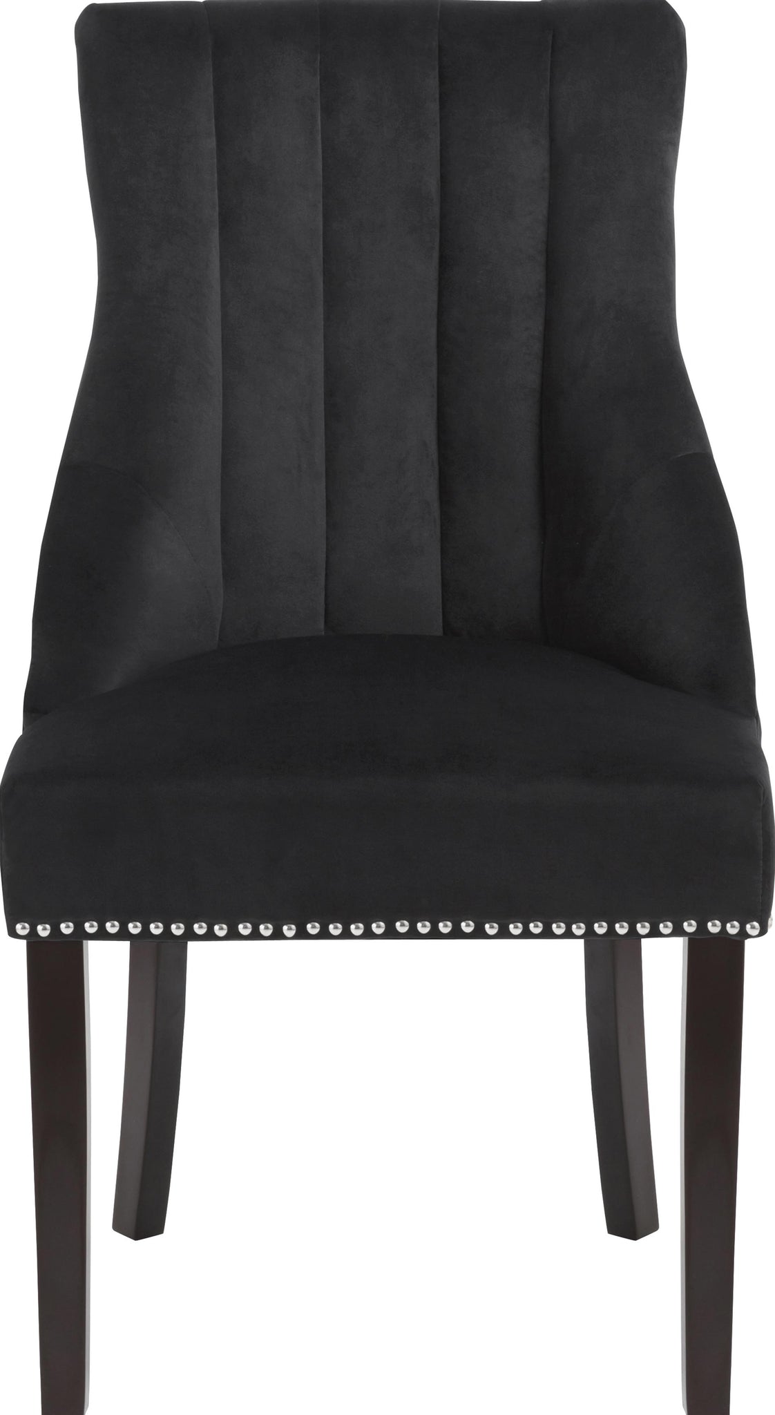 Oxford Black Velvet Dining Chair - Furnish 4 Less 98 (NY)*