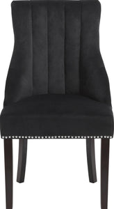 Oxford Black Velvet Dining Chair - Furnish 4 Less 98 (NY)*