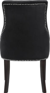 Oxford Black Velvet Dining Chair - Furnish 4 Less 98 (NY)*