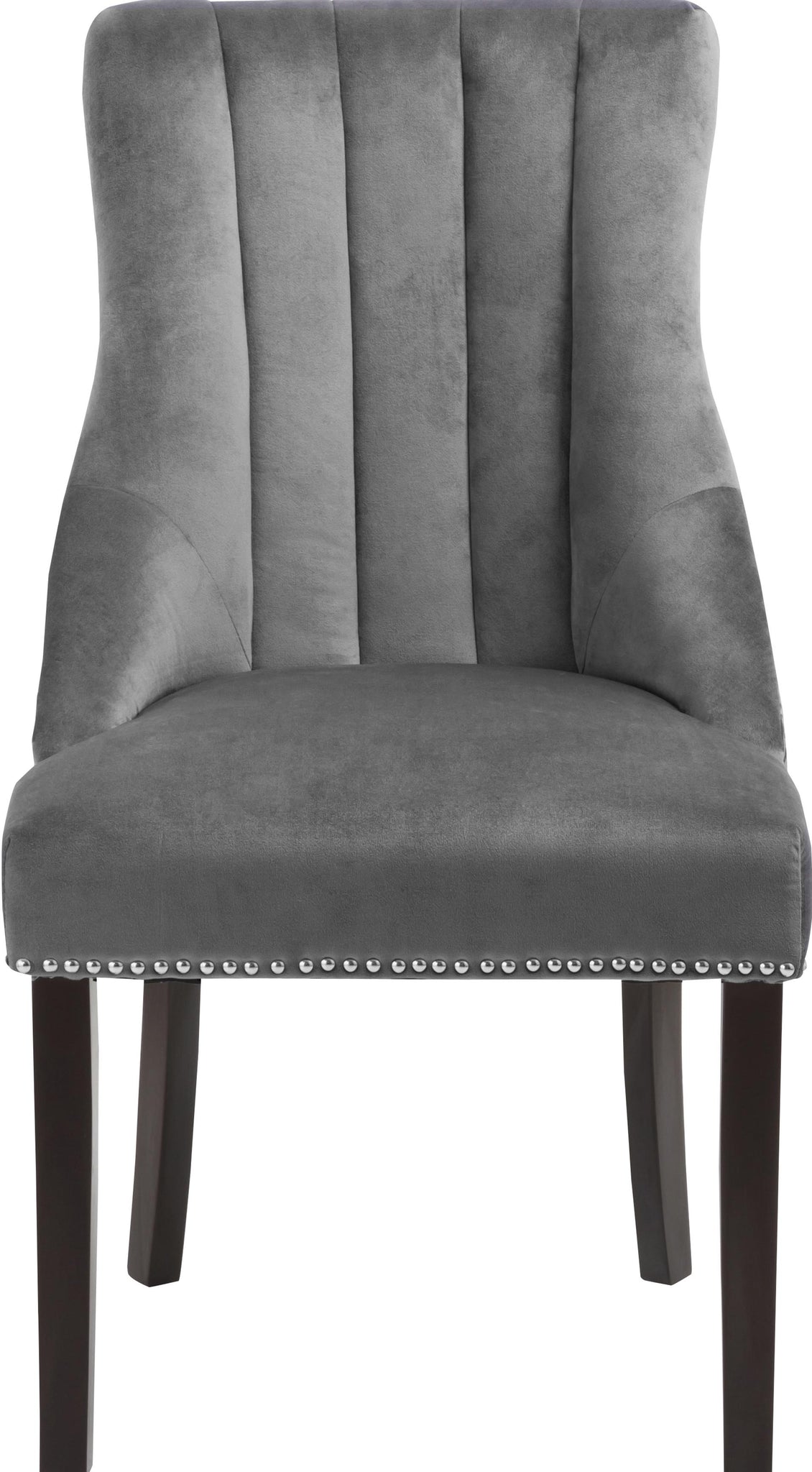 Oxford Grey Velvet Dining Chair - Furnish 4 Less 98 (NY)*