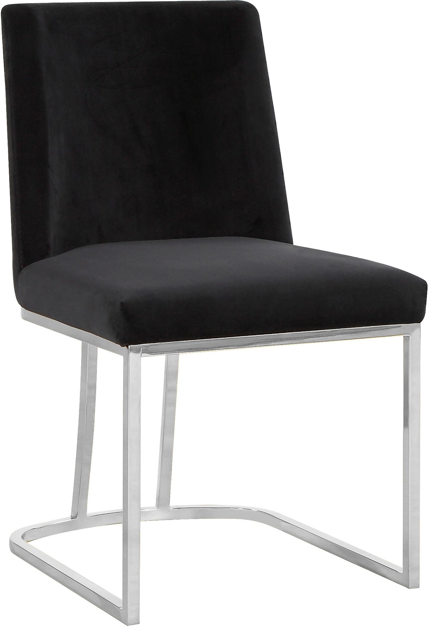 Heidi Black Velvet Dining Chair - Furnish 4 Less 98 (NY)*