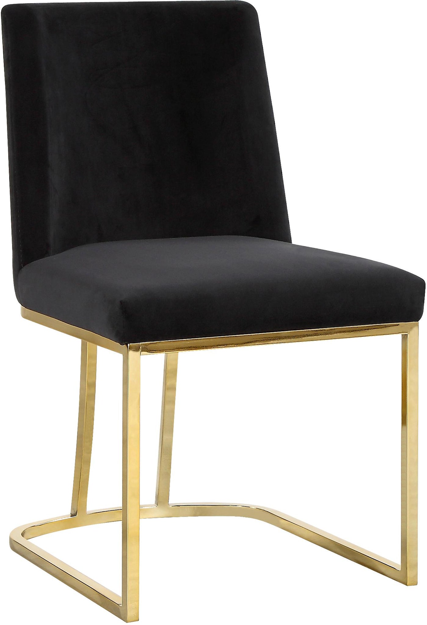 Heidi Black Velvet Dining Chair - Furnish 4 Less 98 (NY)*