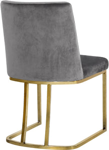 Heidi Grey Velvet Dining Chair