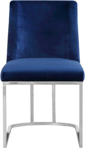 Heidi Navy Velvet Dining Chair - Furnish 4 Less 98 (NY)*