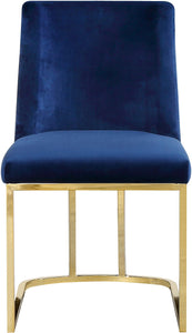 Heidi Navy Velvet Dining Chair - Furnish 4 Less 98 (NY)*