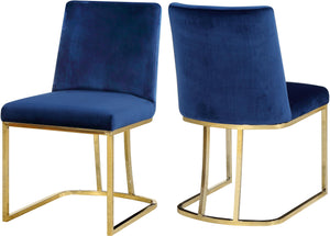 Heidi Navy Velvet Dining Chair - Furnish 4 Less 98 (NY)*