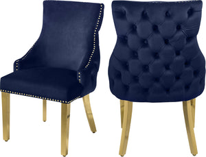 Tuft Navy Velvet Dining Chair image