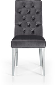 Juno Grey Velvet Dining Chair - Furnish 4 Less 98 (NY)*