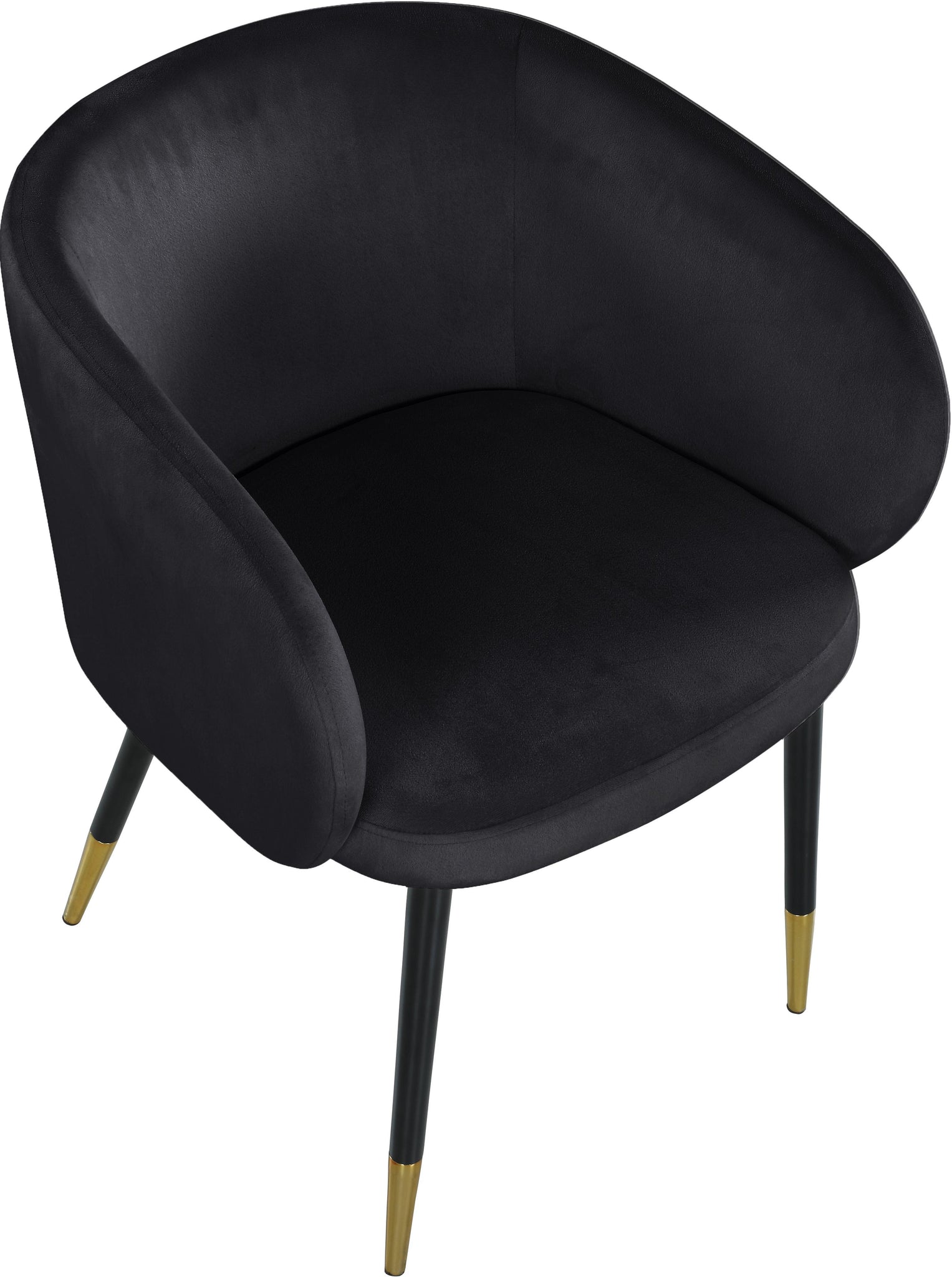 Louise Black Velvet Dining Chair - Furnish 4 Less 98 (NY)*