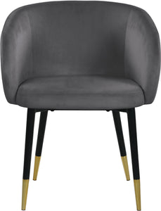 Louise Grey Velvet Dining Chair