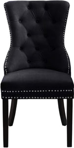 Nikki Black Velvet Dining Chair - Furnish 4 Less 98 (NY)*