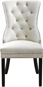 Nikki Cream Velvet Dining Chair - Furnish 4 Less 98 (NY)*