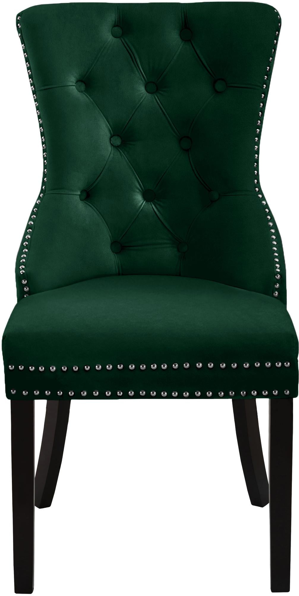 Nikki Green Velvet Dining Chair - Furnish 4 Less 98 (NY)*