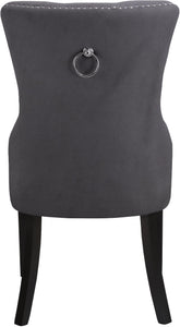 Nikki Grey Velvet Dining Chair - Furnish 4 Less 98 (NY)*