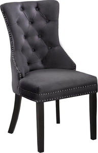 Nikki Grey Velvet Dining Chair - Furnish 4 Less 98 (NY)*