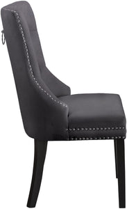 Nikki Grey Velvet Dining Chair - Furnish 4 Less 98 (NY)*