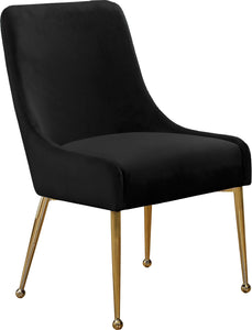 Owen Black Velvet Dining Chair - Furnish 4 Less 98 (NY)*