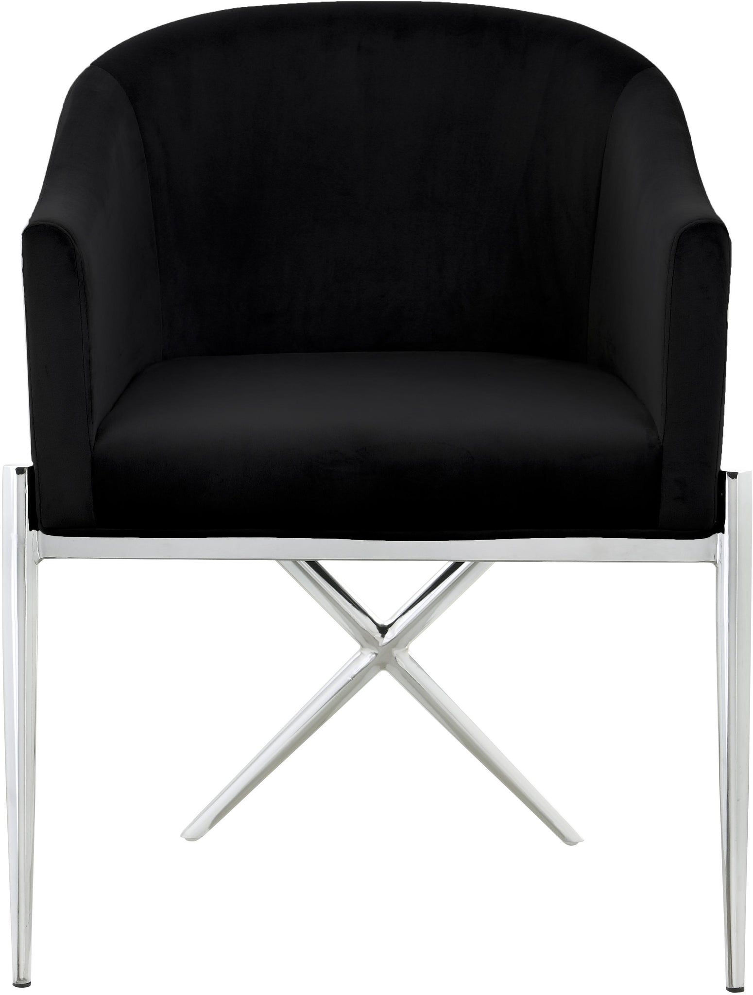 Xavier Black Velvet Dining Chair