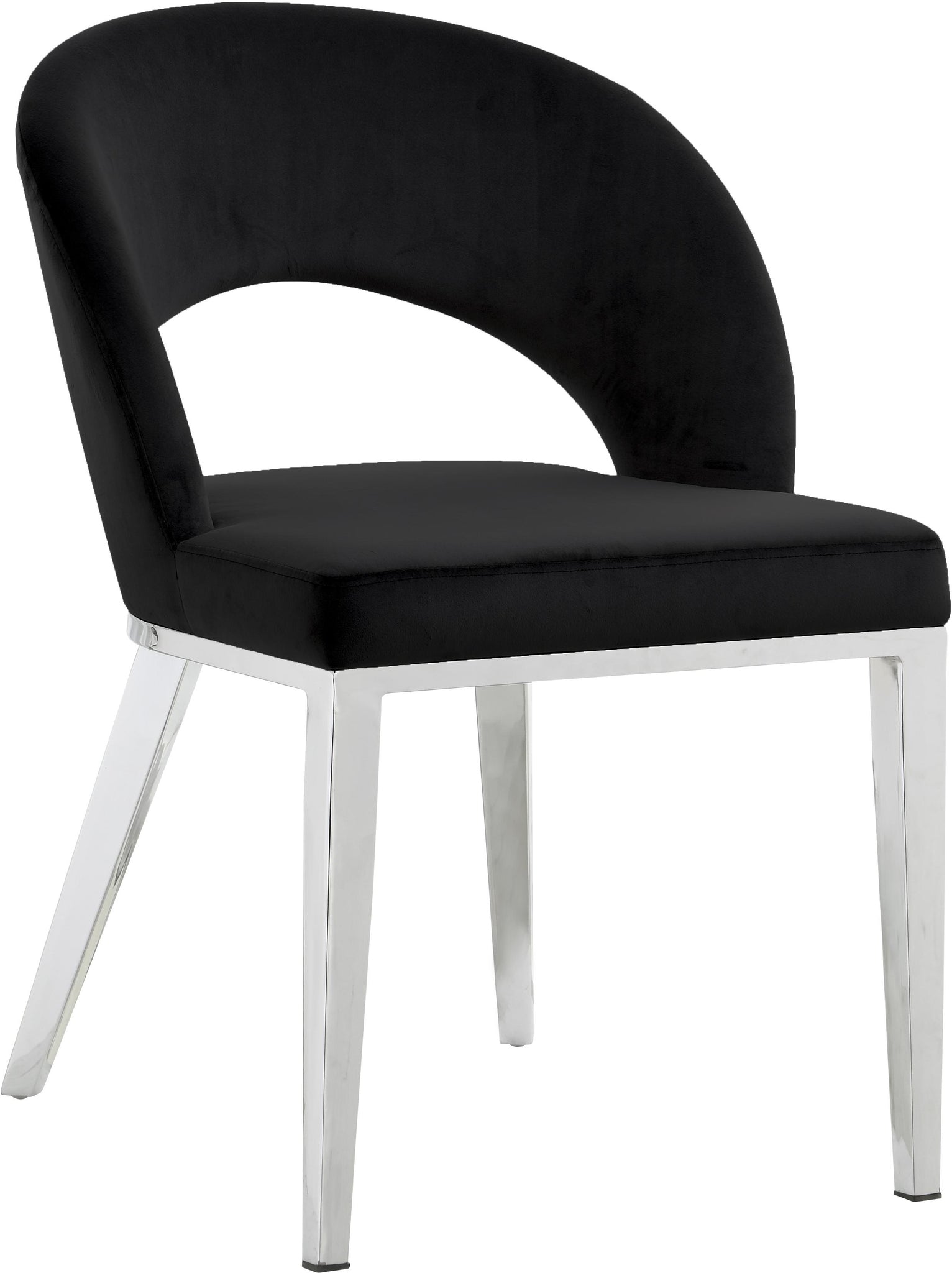 Roberto Black Velvet Dining Chair