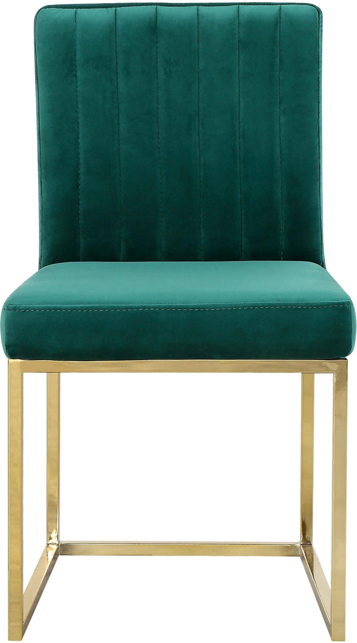 Giselle Green Velvet Dining Chair - Furnish 4 Less 98 (NY)*