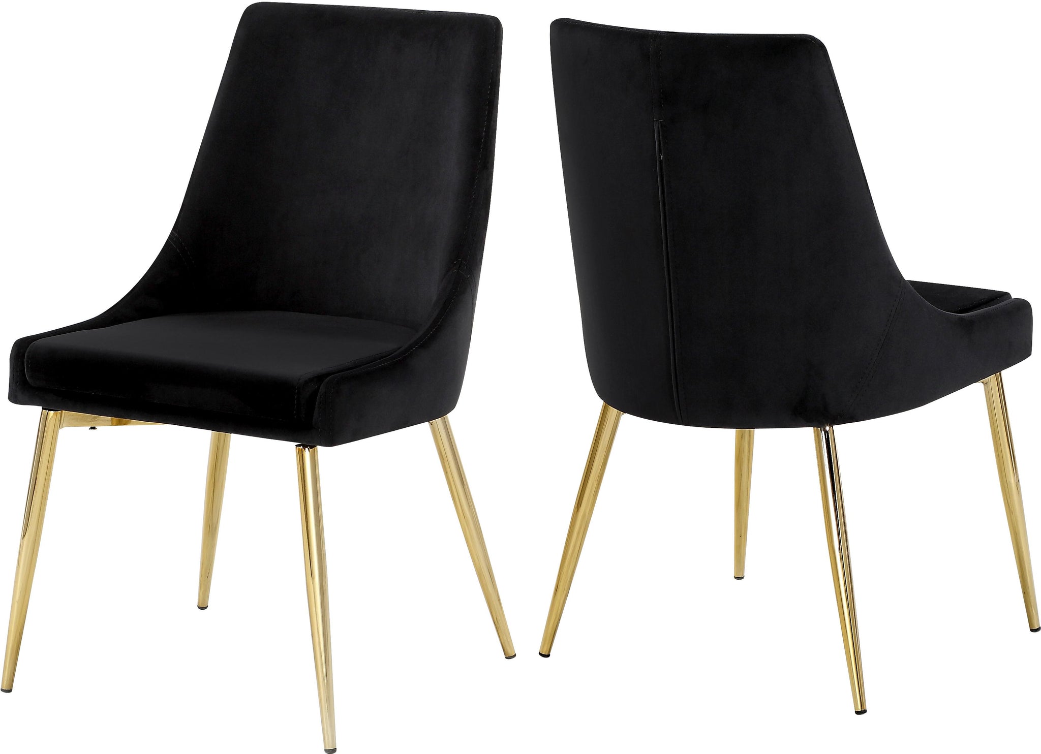 Karina Black Velvet Dining Chair image