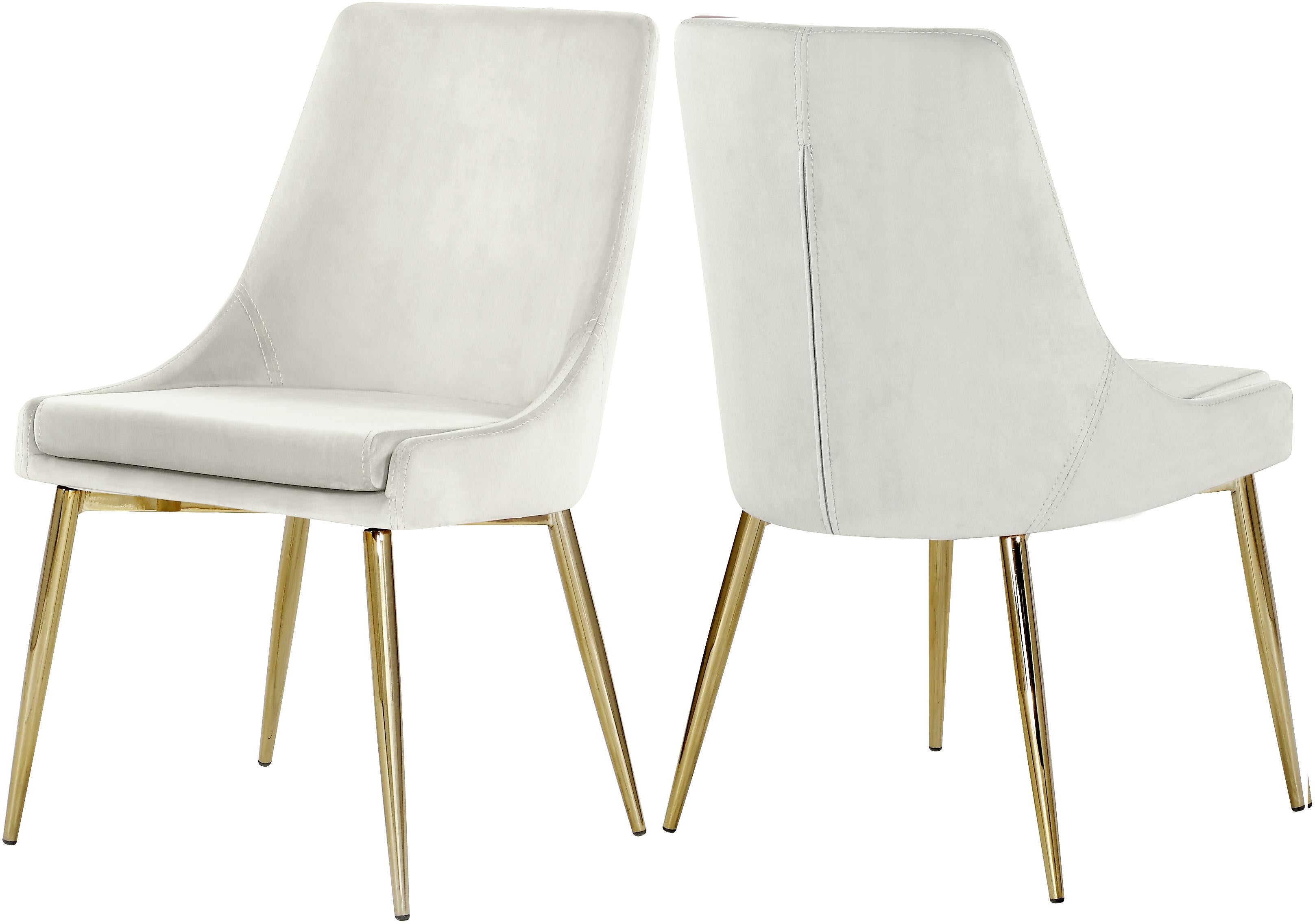 Karina Cream Velvet Dining Chair image