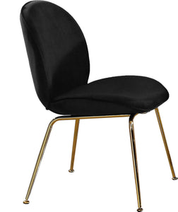 Paris Black Velvet Dining Chair - Furnish 4 Less 98 (NY)*