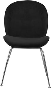 Paris Black Velvet Dining Chair - Furnish 4 Less 98 (NY)*