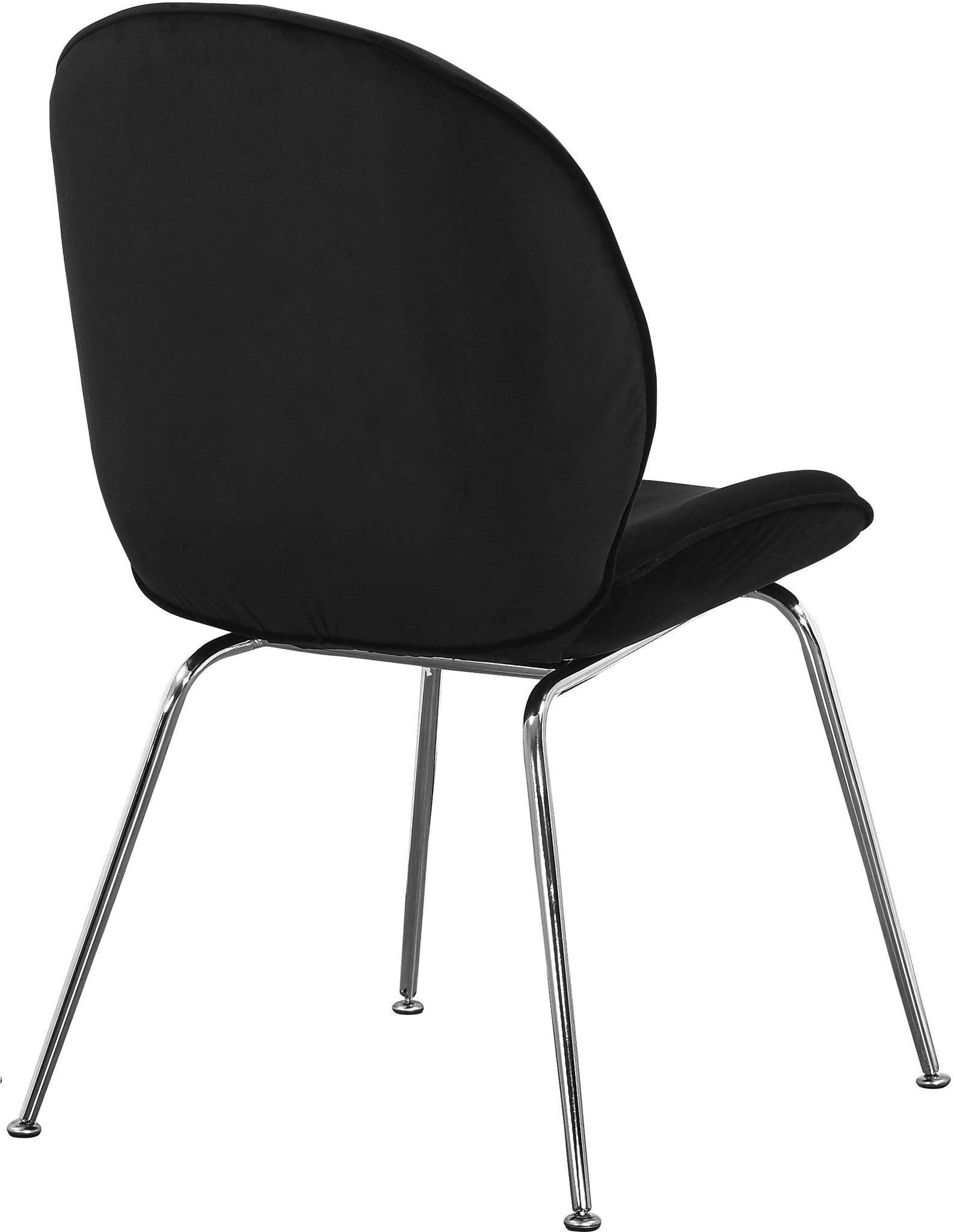 Paris Black Velvet Dining Chair - Furnish 4 Less 98 (NY)*