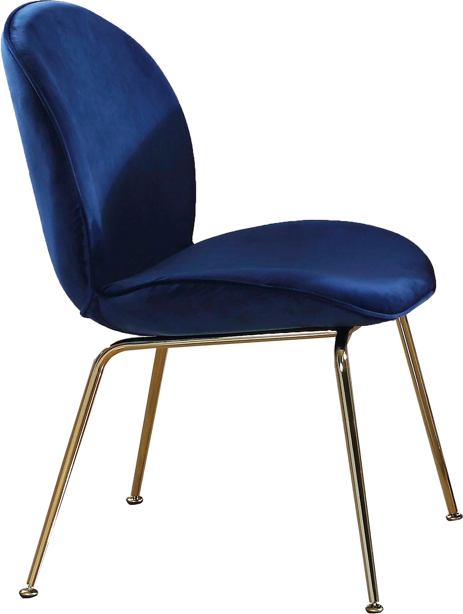 Paris Navy Velvet Dining Chair - Furnish 4 Less 98 (NY)*