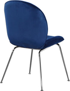 Paris Navy Velvet Dining Chair - Furnish 4 Less 98 (NY)*