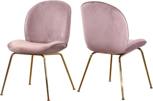 Paris Pink Velvet Dining Chair image