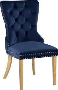 Carmen Navy Velvet Dining Chairs (2)