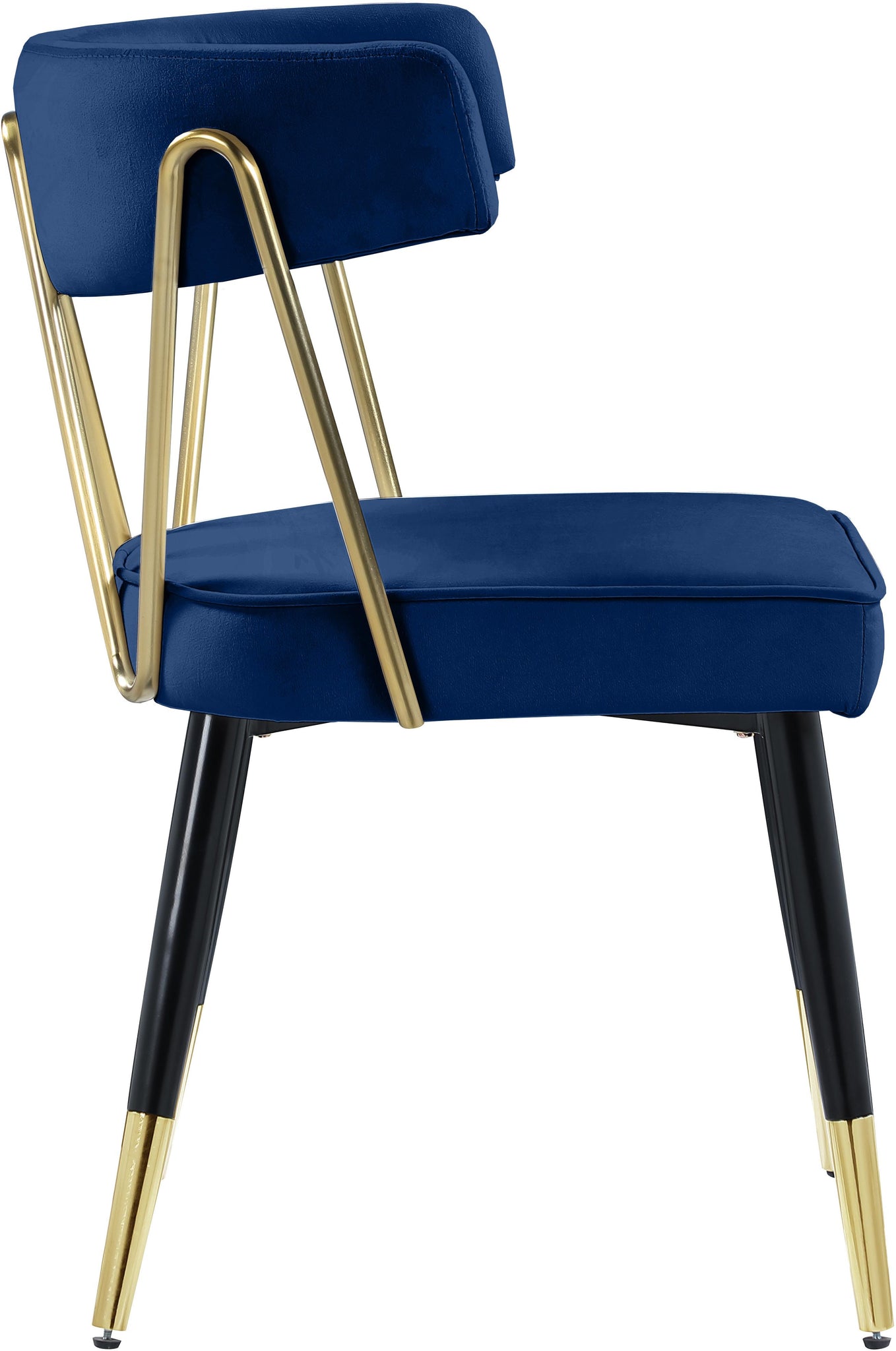 Rheingold Navy Velvet Dining Chair - Furnish 4 Less 98 (NY)*