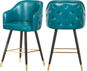 Barbosa Blue Faux Leather Counter/Bar Stool image