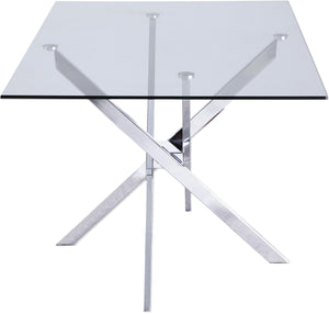 Xander Chrome Dining Table - Furnish 4 Less 98 (NY)*