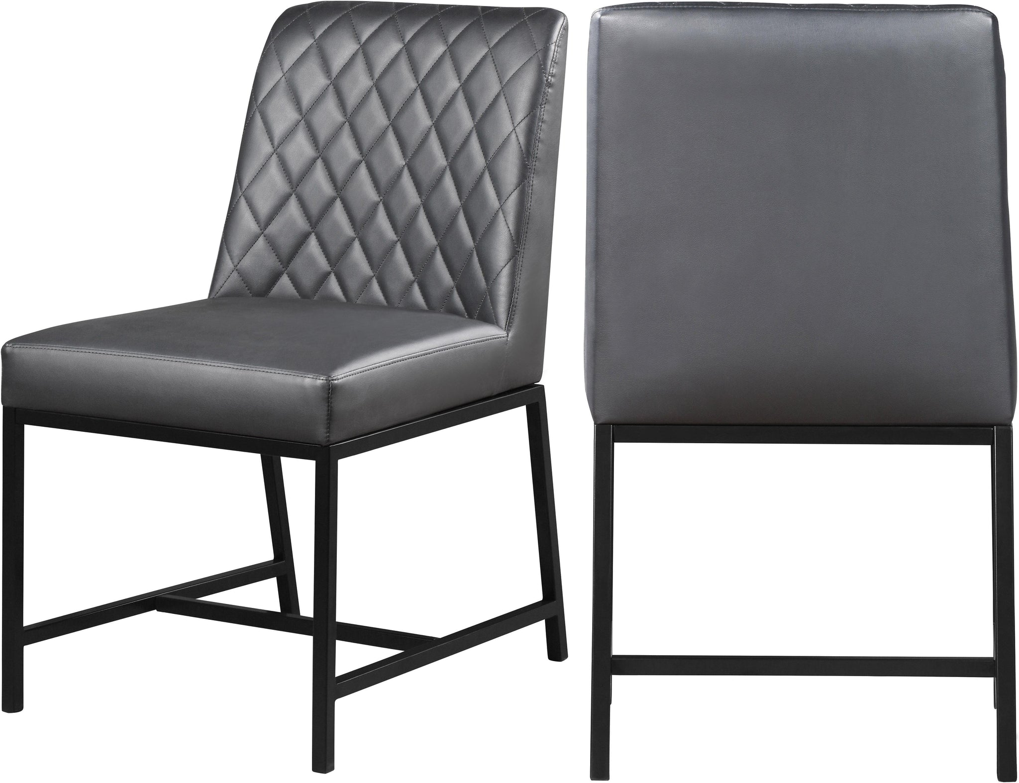 Bryce Grey Faux Leather Dining Chair image