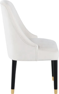 Omni Cream Velvet Dining Chair - Furnish 4 Less 98 (NY)*