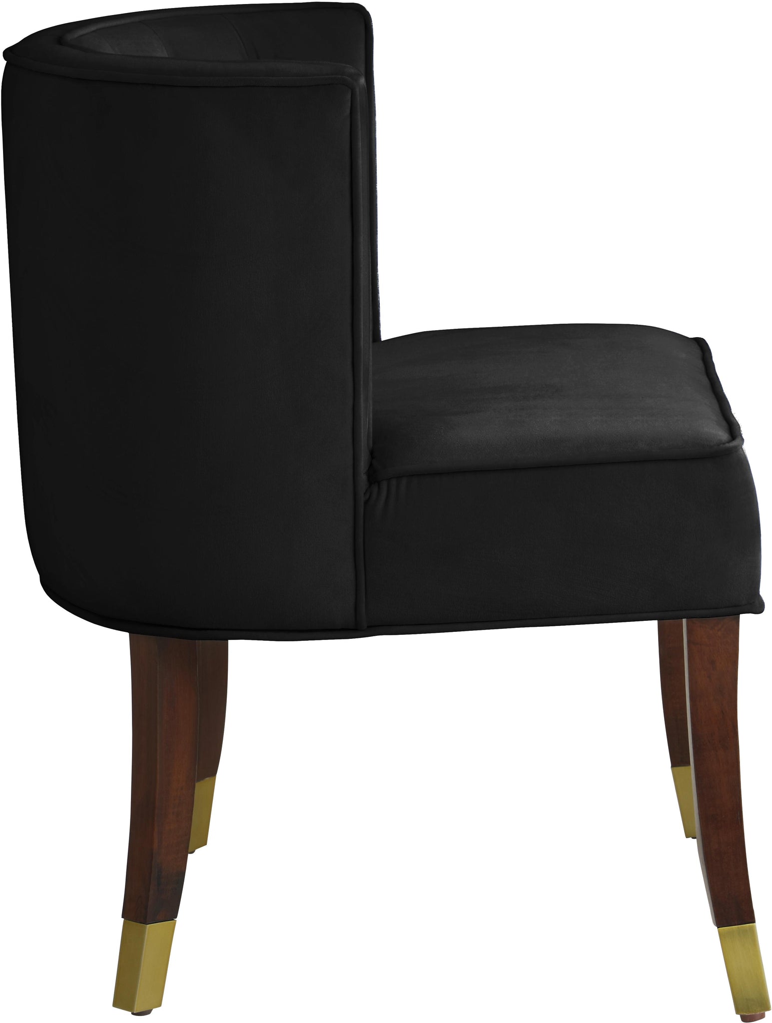 Perry Black Velvet Dining Chair