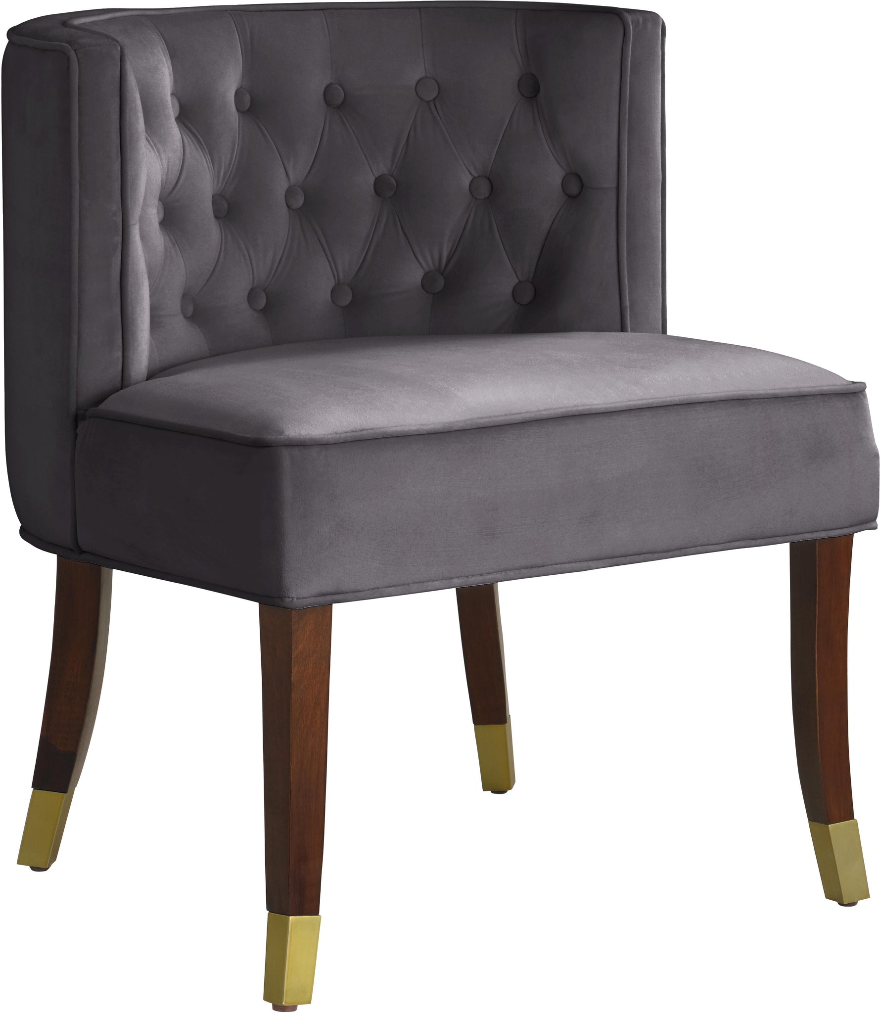 Perry Grey Velvet Dining Chair - Furnish 4 Less 98 (NY)*