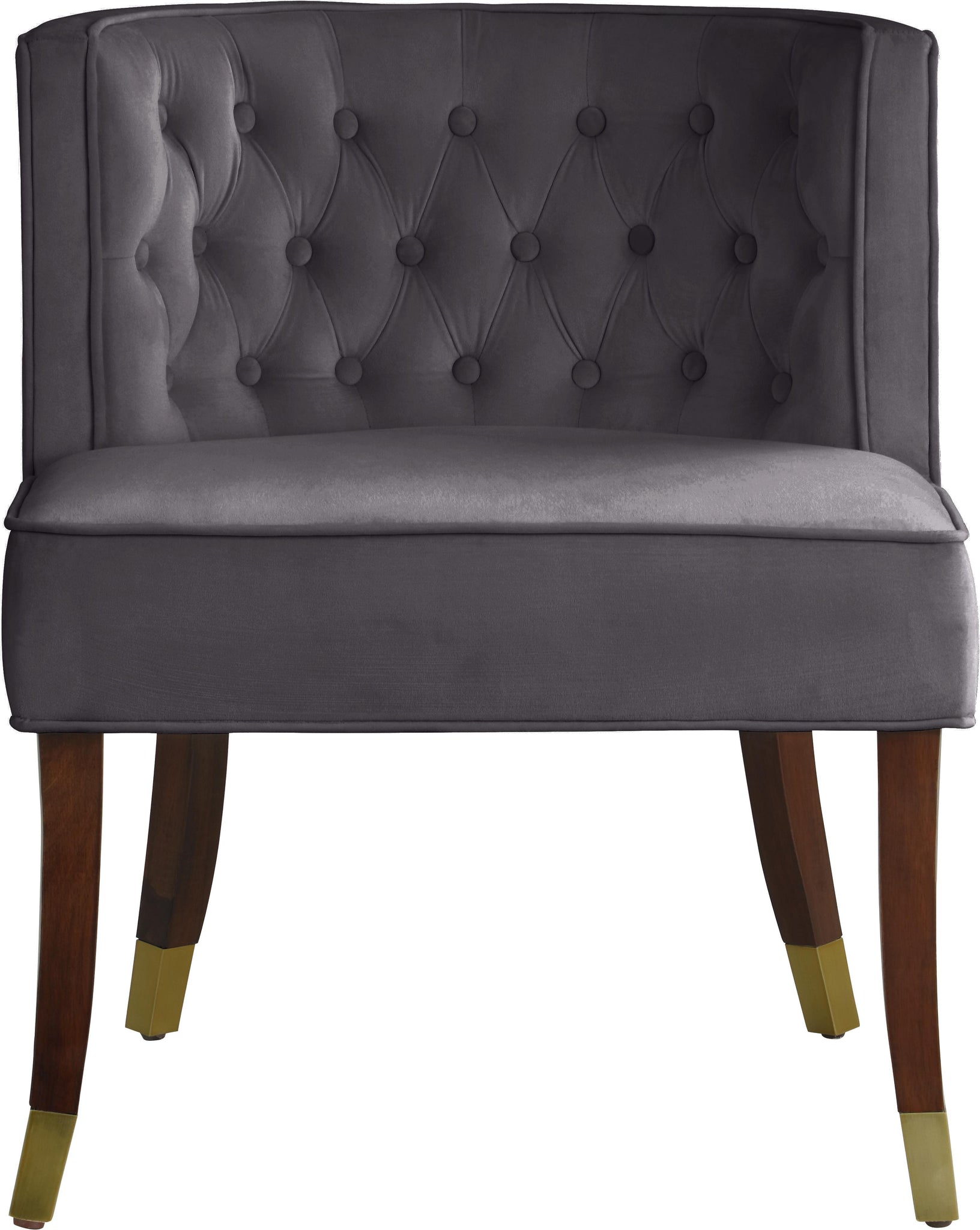 Perry Grey Velvet Dining Chair - Furnish 4 Less 98 (NY)*