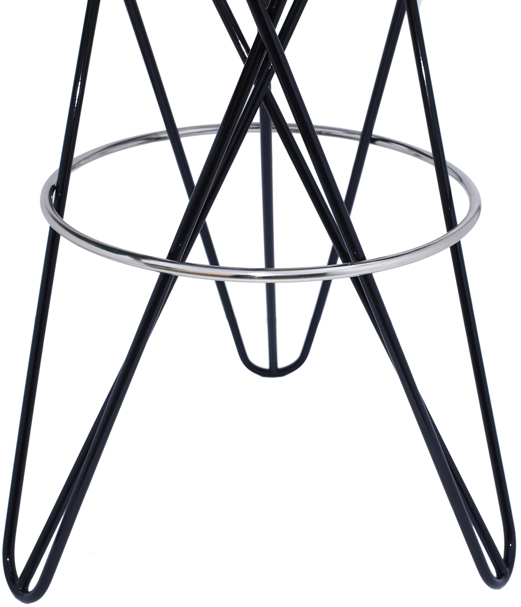 Mercury Black / Silver Bar Stool - Furnish 4 Less 98 (NY)*